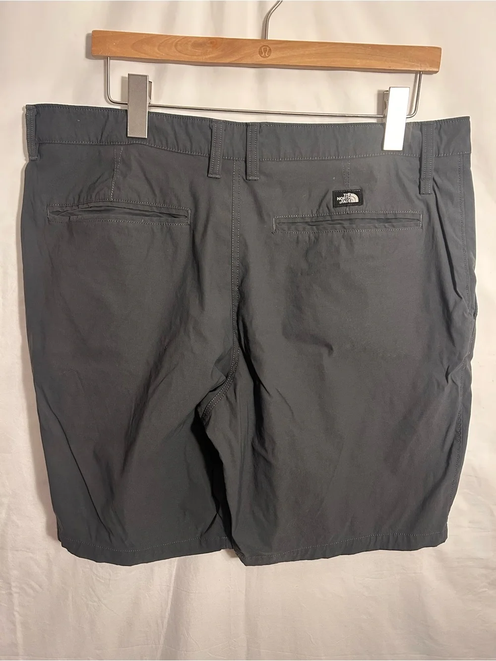 The North Face Men's Charcoal Flat-Front Shorts